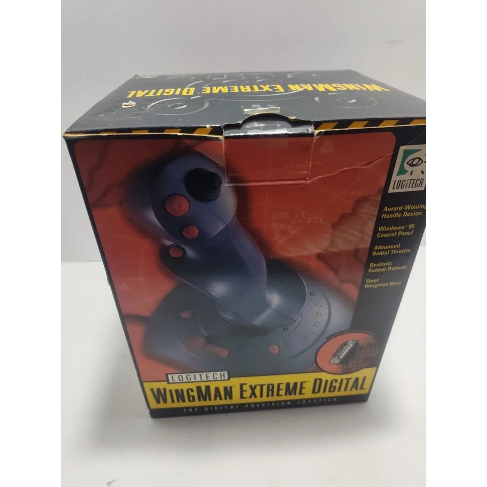 Vtg Logitech Wingman Extreme 15 Pin Joystick open Box